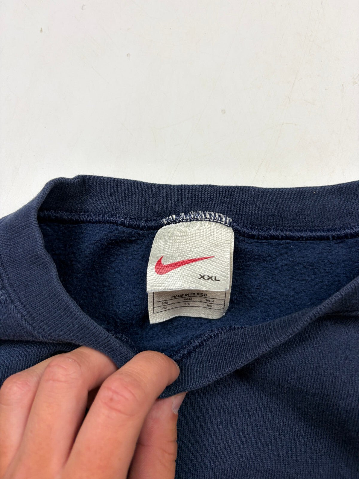 Vintage 90s Nike mini swoosh sweatshirt (XXL)