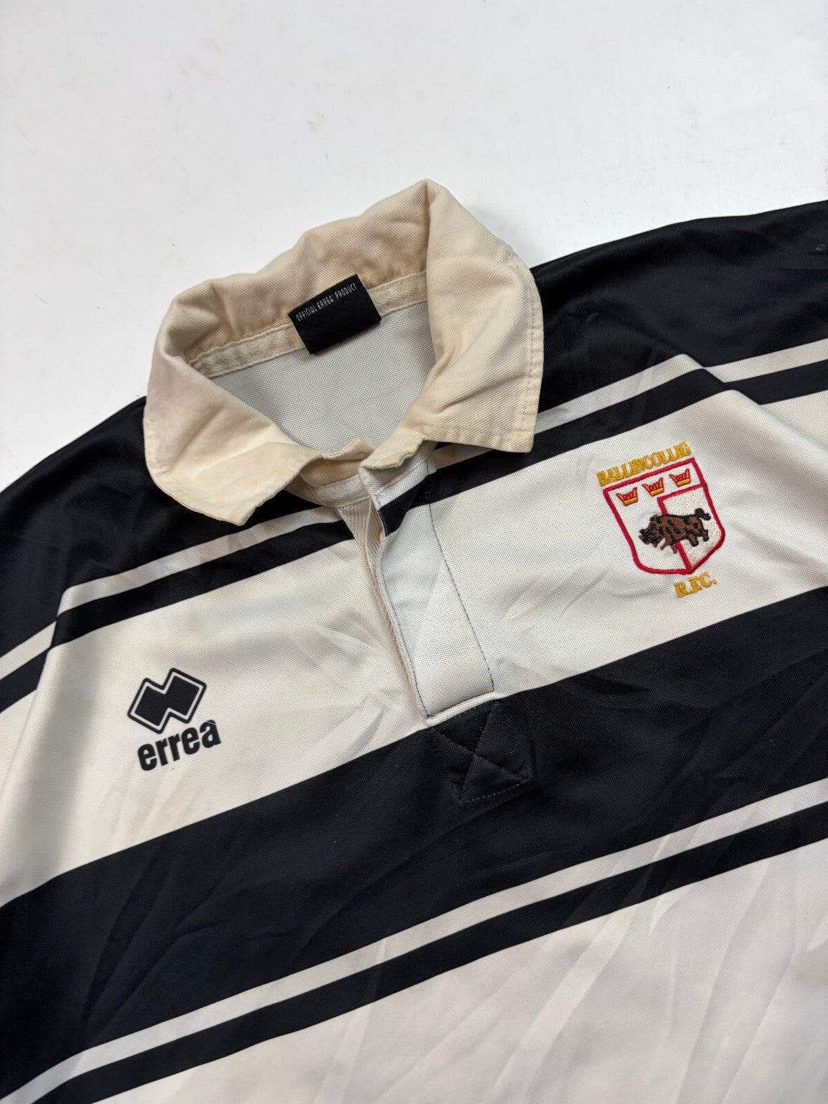 Vintage Ballincollig Errea match worn rugby union shirt (XXL)