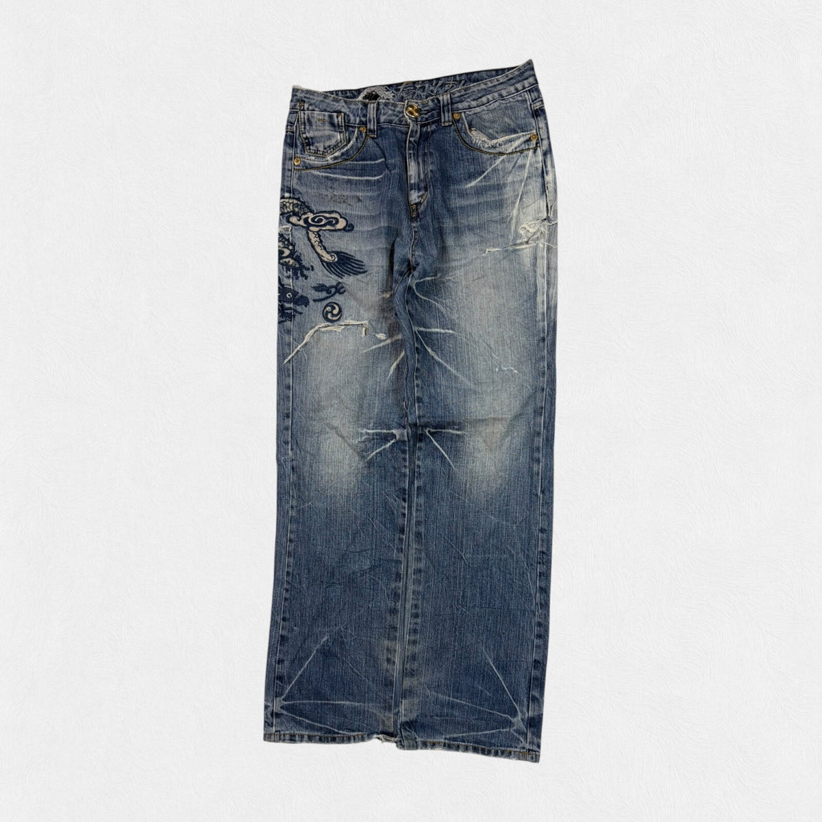 Vintage Y2K Big Train Japanese hip hop jeans (W34)