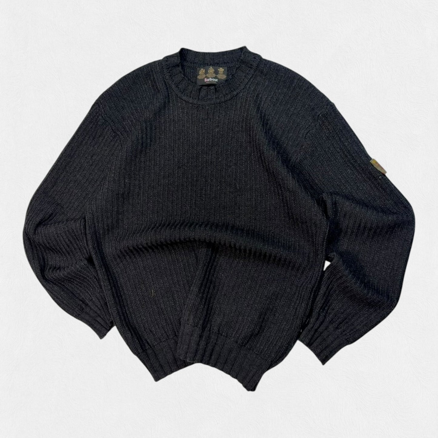 Vintage Sample Barbour boatman fisherman knit sweater (L)