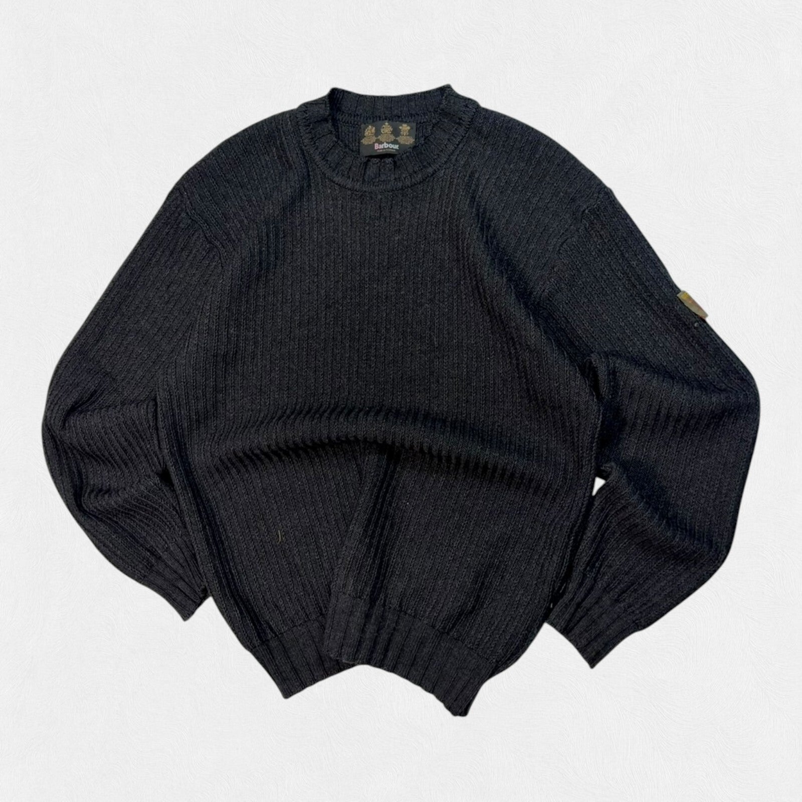 Vintage Sample Barbour boatman fisherman knit sweater (L)