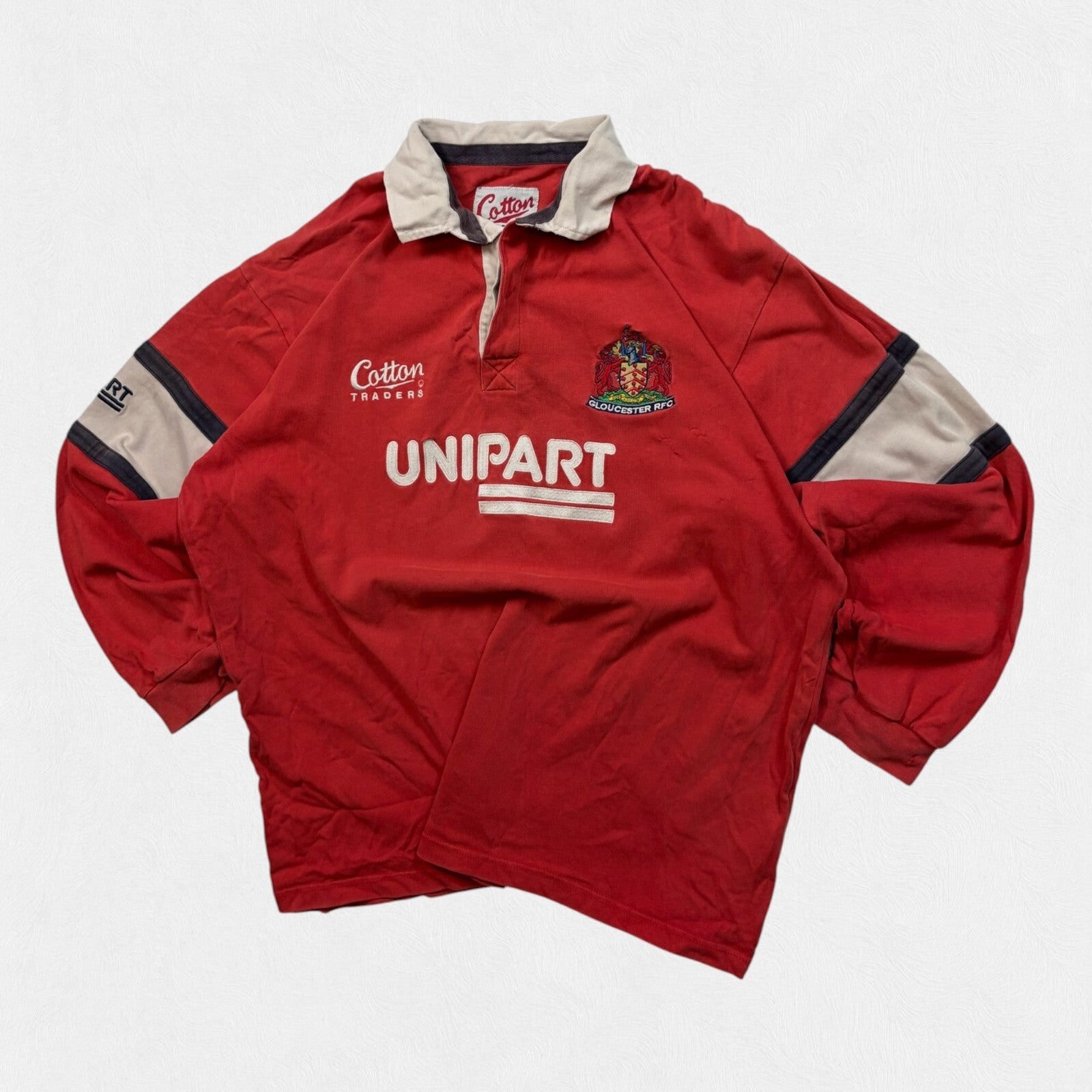 Vintage Gloucester 2000/01 Cotton Traders rugby shirt (XL)