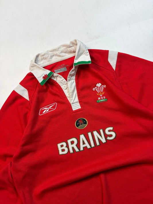 Vintage Wales 2005/06 Reebok rugby union shirt (YL)