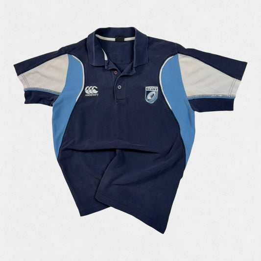 Vintage 2000s Cardiff Blues Canterbury rugby polo shirt (M)