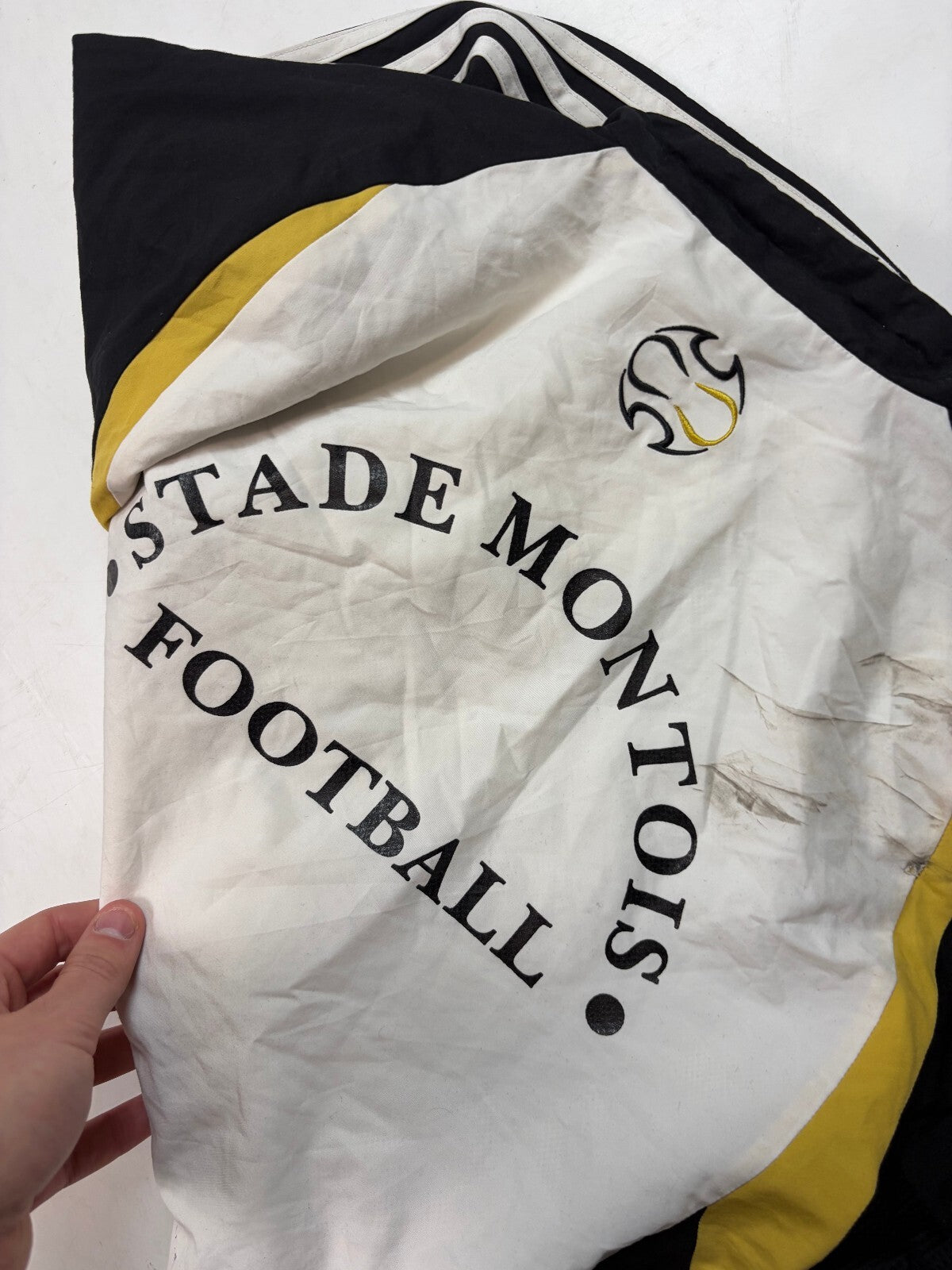 Vintage Y2K Adidas football track jacket (S)