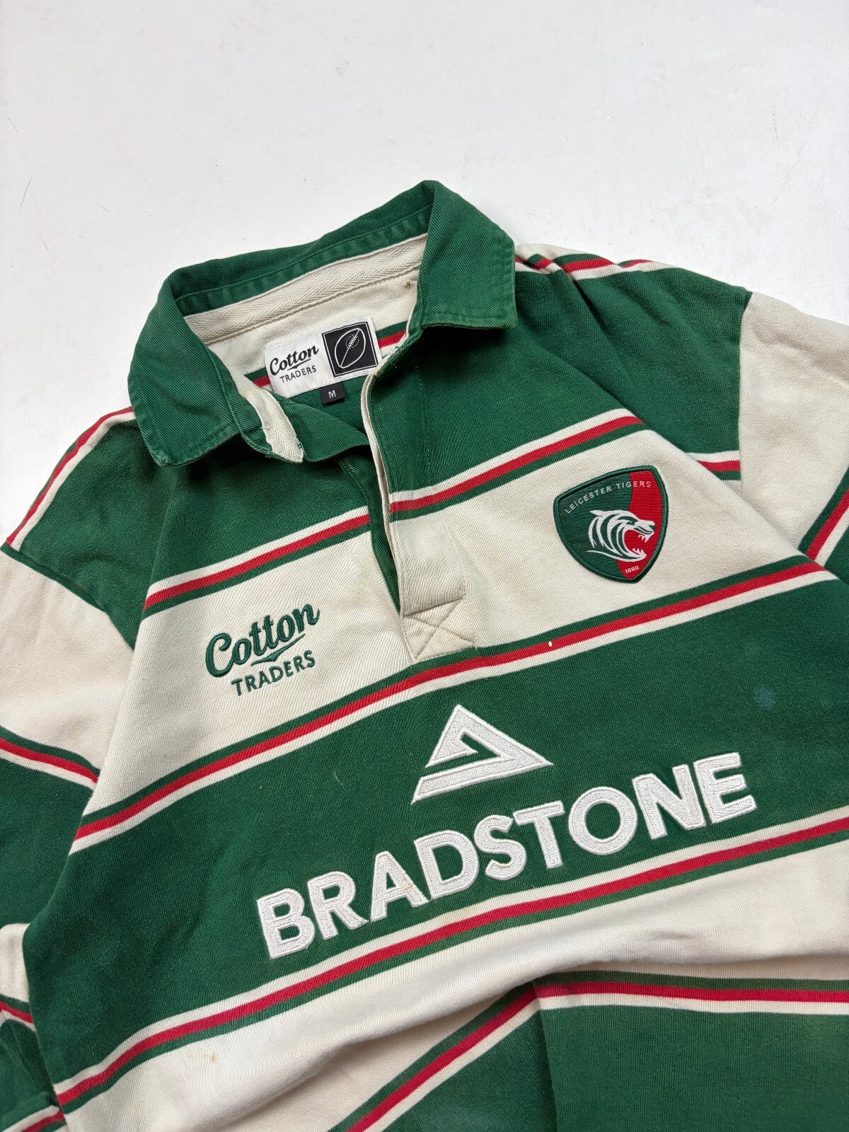 Vintage Leicester Tigers 2007/08 Cotton Traders rugby shirt (M)