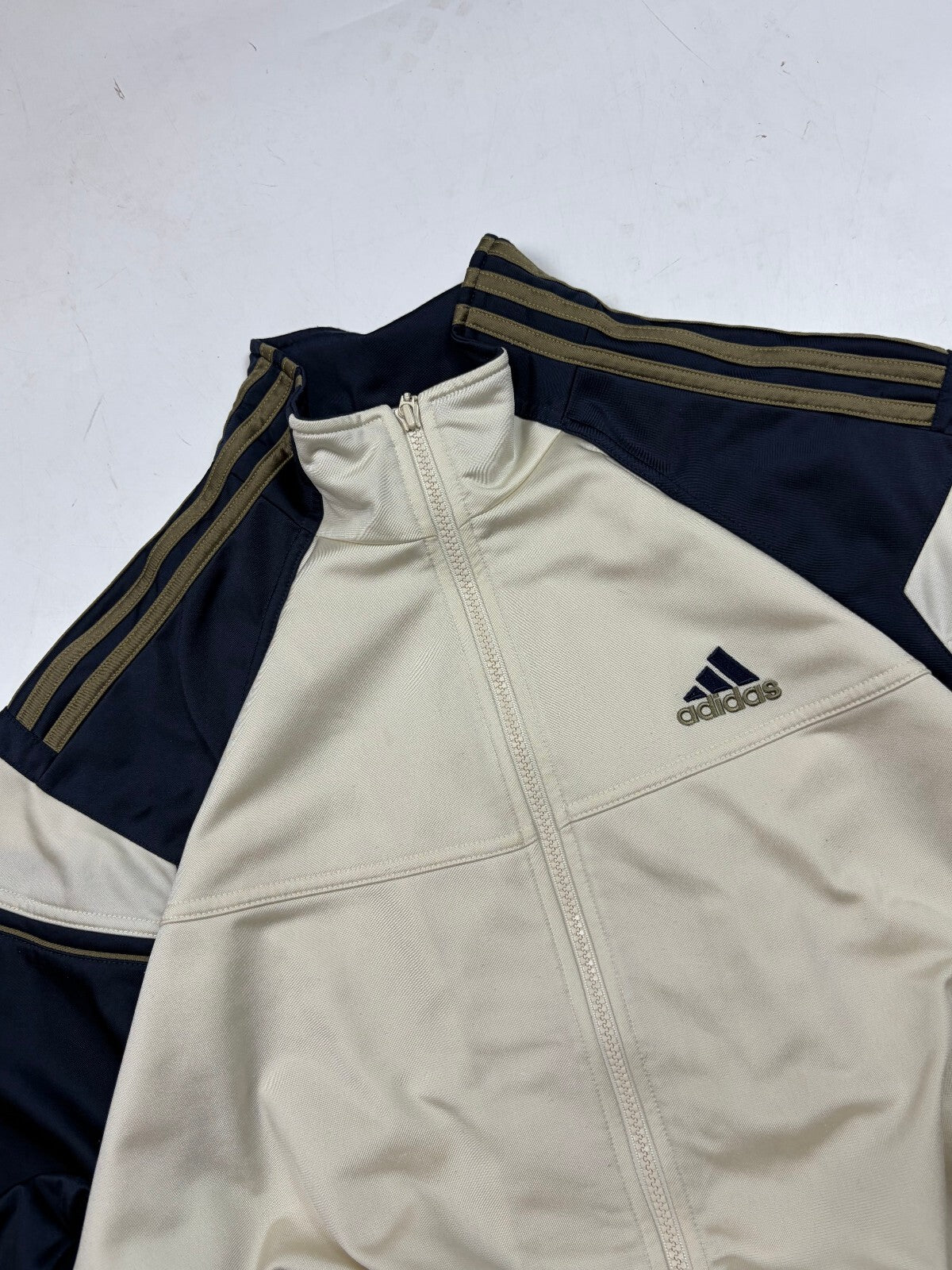 Vintage Y2K adidas colour block track top (M)