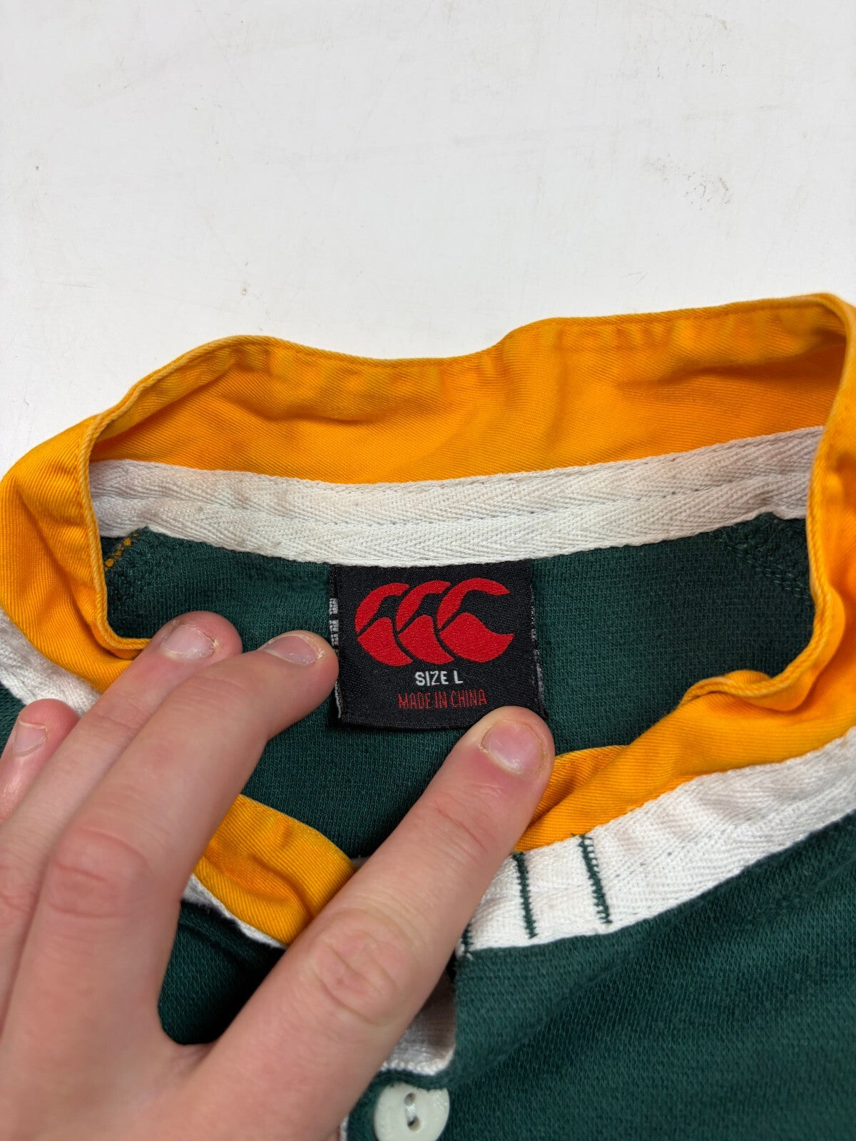 Vintage South Africa 2007 world cup Canterbury rugby union shirt (L)