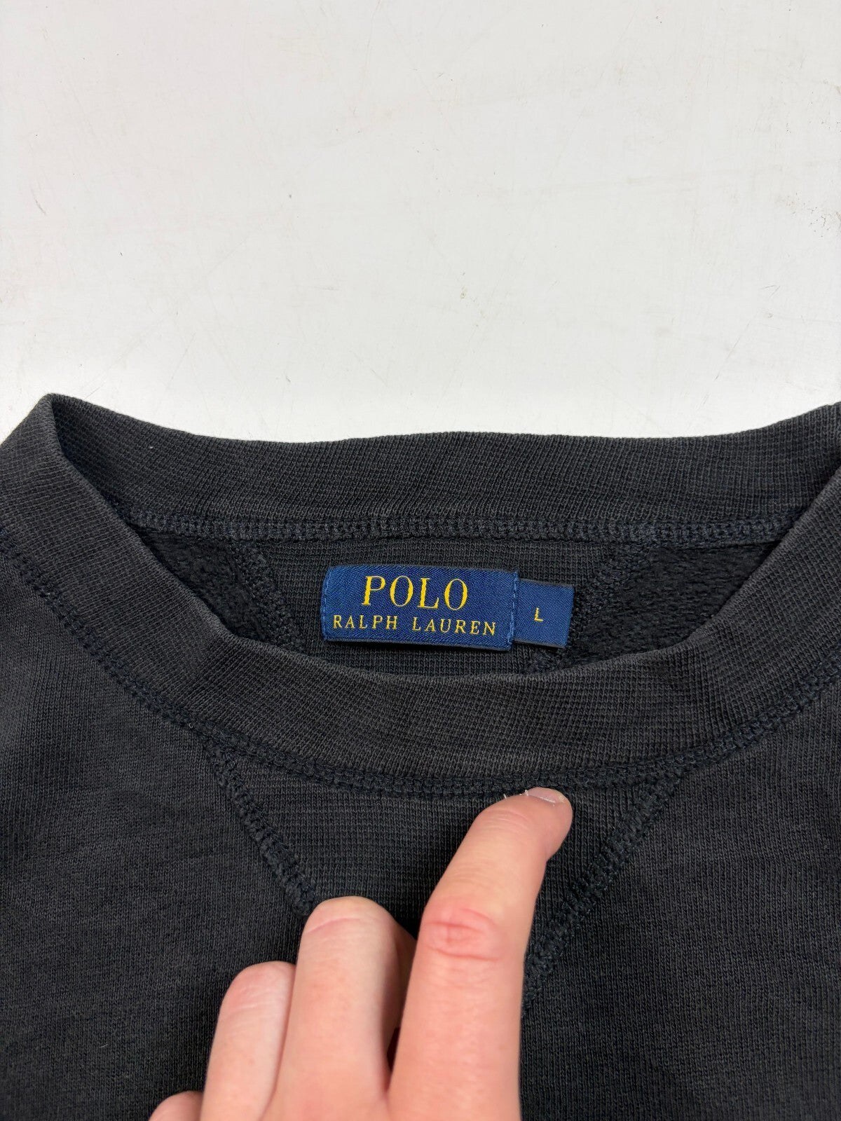 Polo Ralph Lauren spell out sweatshirt (L)
