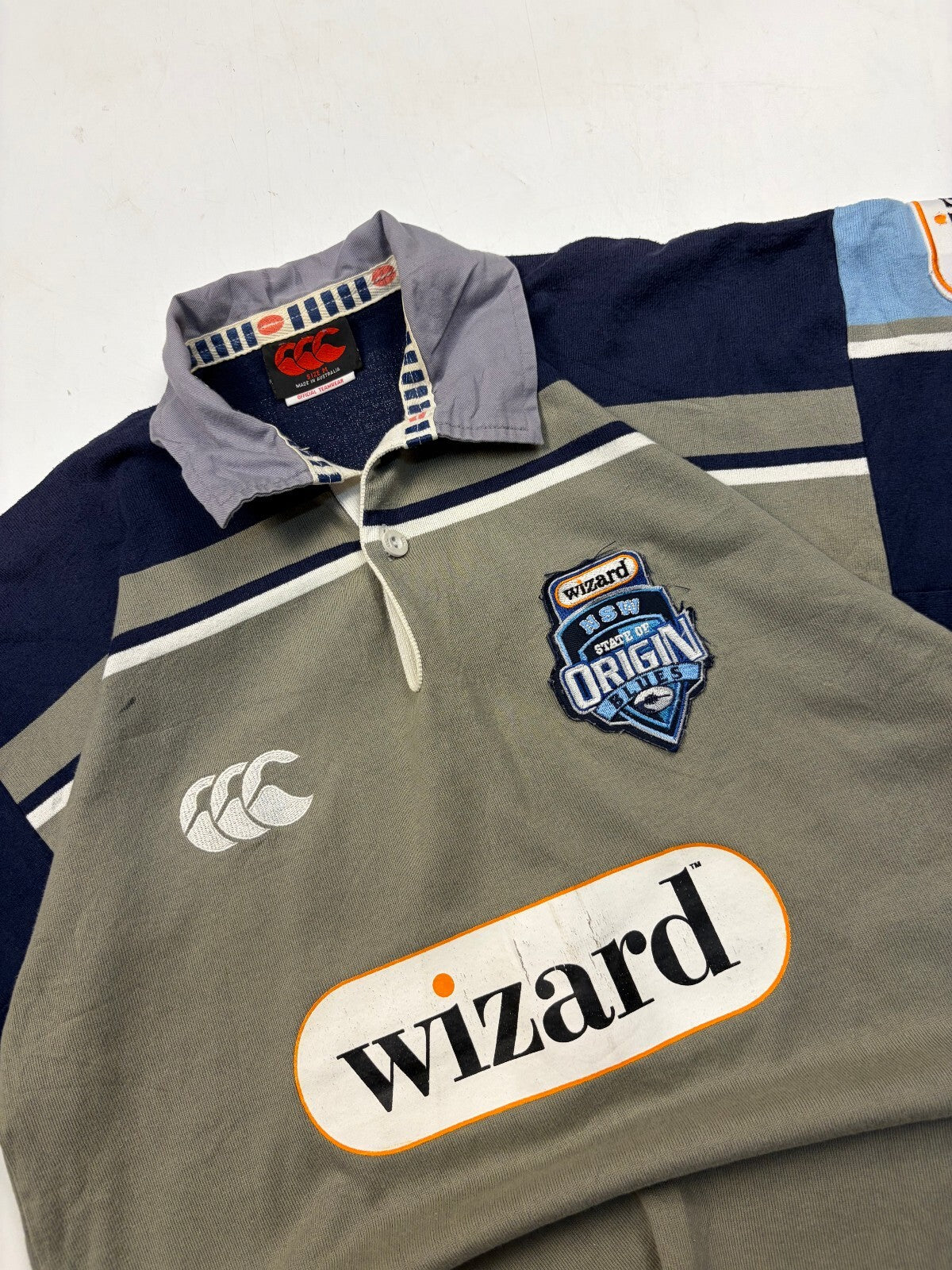 Vjntage NSW blues state of origin 2003 Canterbury rugby league shirt (M)