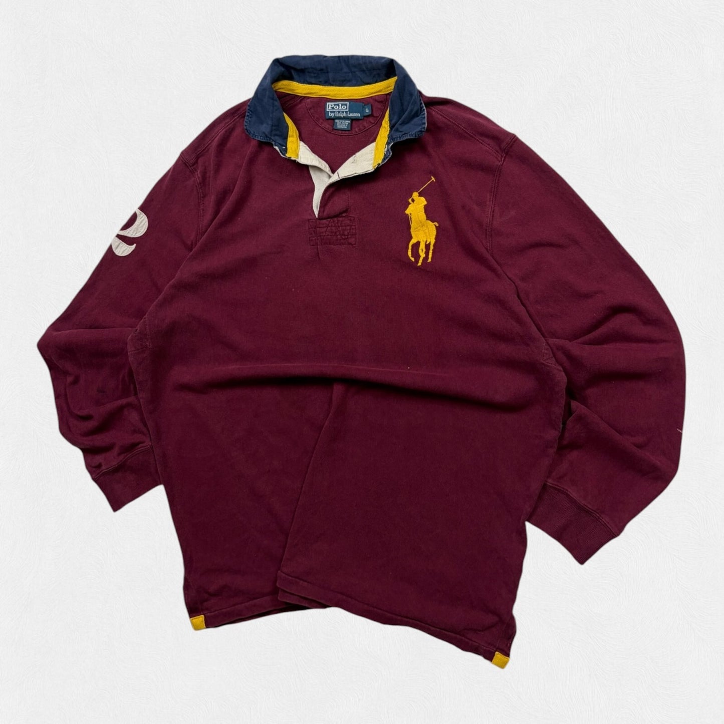 Vintage Ralph Lauren big pony rugby polo shirt (L)