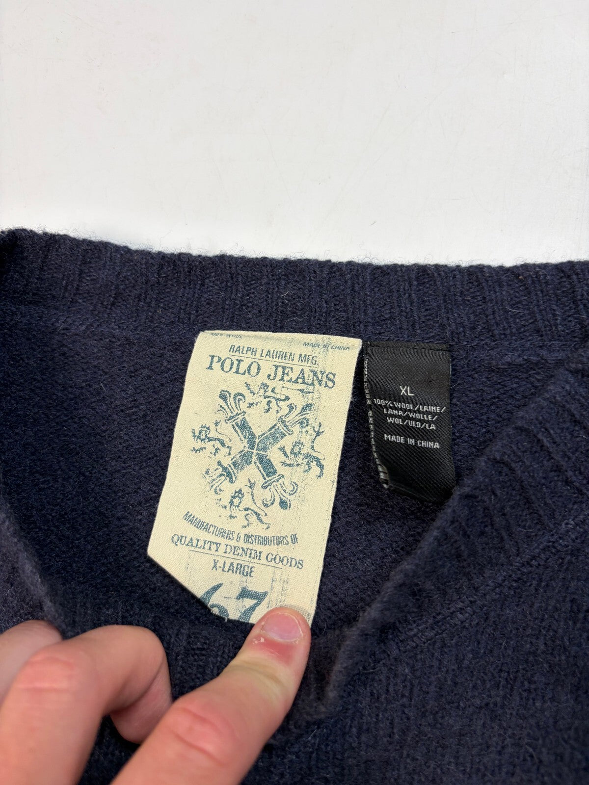 Ralph Lauren polo jeans co wool knit sweater (XL)