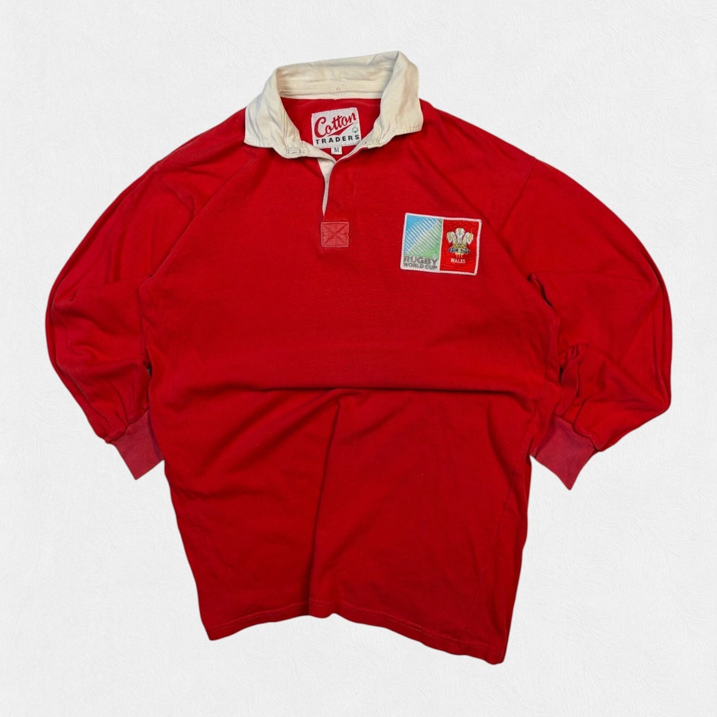 Vintage Wales 1991 world cup Cotton Traders rugby shirt (M)