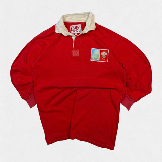 Vintage Wales 1991 world cup Cotton Traders rugby shirt (M)