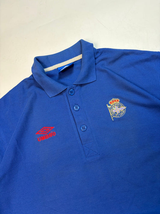 Vintage Deportivo de la coruna 1996/97 football polo shirt (XL)