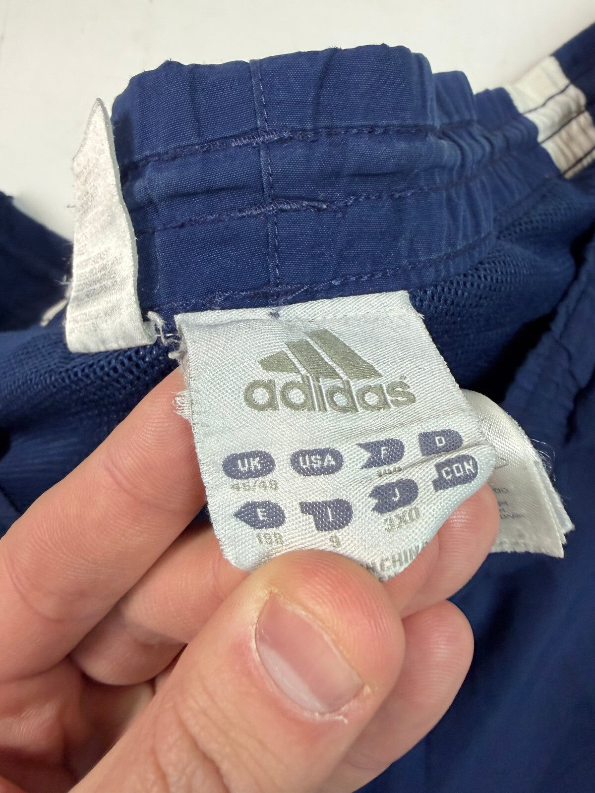 Vintage Y2K Adidas side stripe baggy track pants (XXL)
