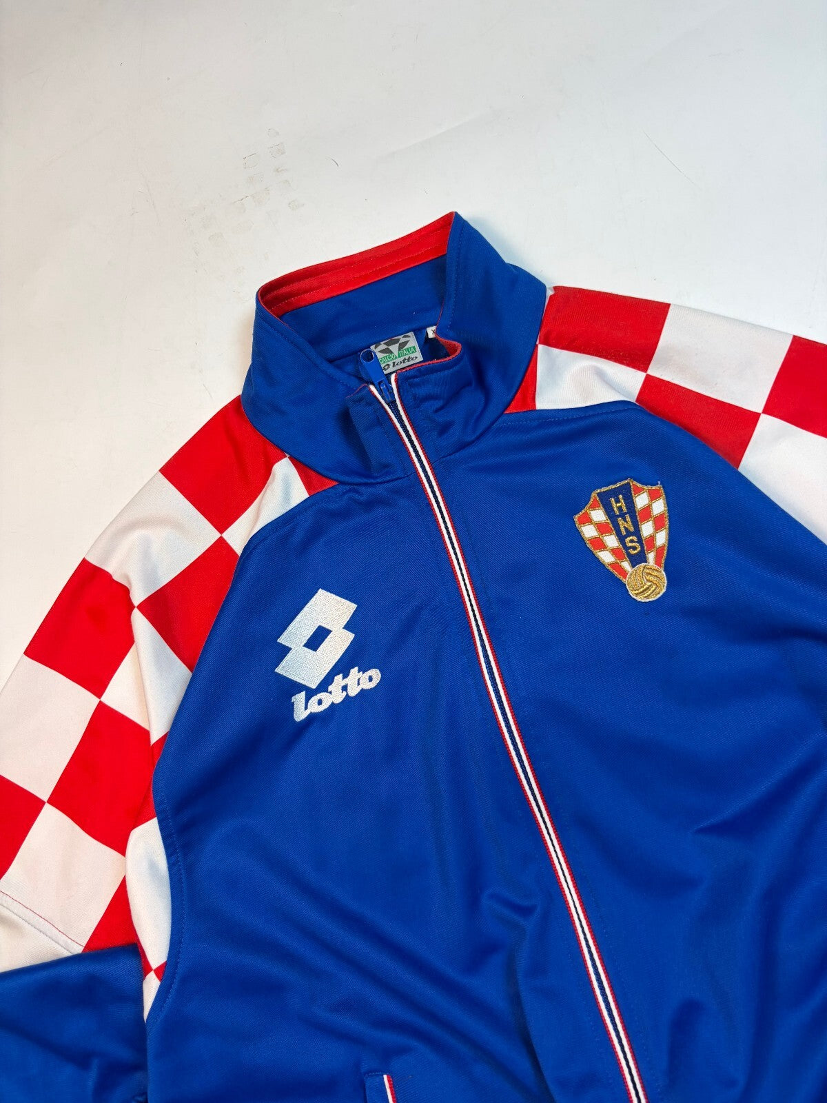 Vintage 90s Croatia 1996 Lotto football track jacket (XXL)
