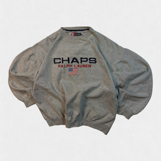 Vintage Chaps Ralph Lauren spell out sweatshirt (XL)