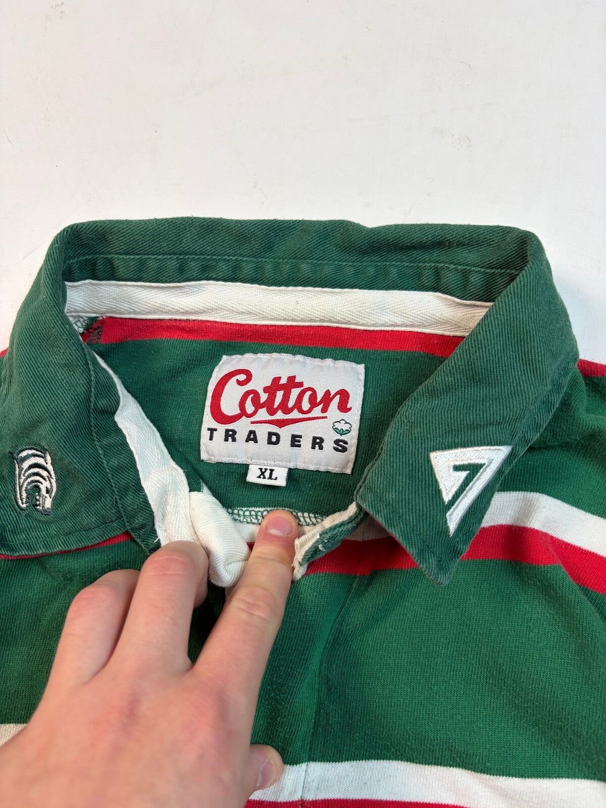 Vintage Leicester Tigers 2005-07 cotton traders rugby shirt (XL)