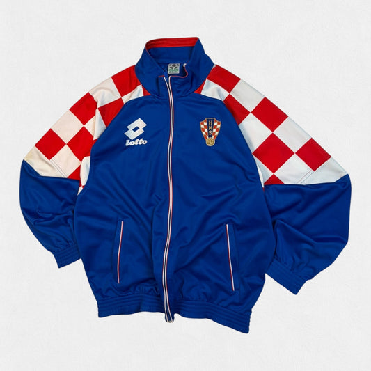 Vintage 90s Croatia 1996 Lotto football track jacket (XXL)