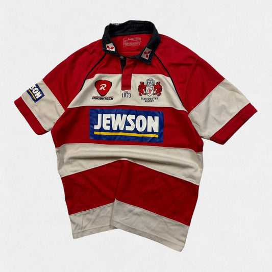 Vintage 90s Gloucester 2009/10 Rugbtech rugby union shirt (L)