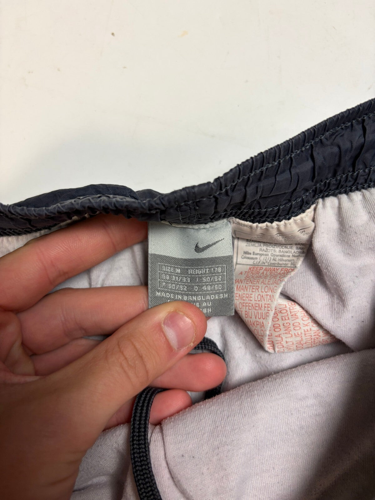 Vintage Y2K Nike side stripe baggy track pants (M)