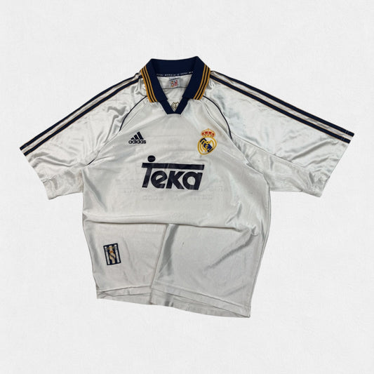 Vintage Real Madrid 1998-00 Adidas football shirt (M)