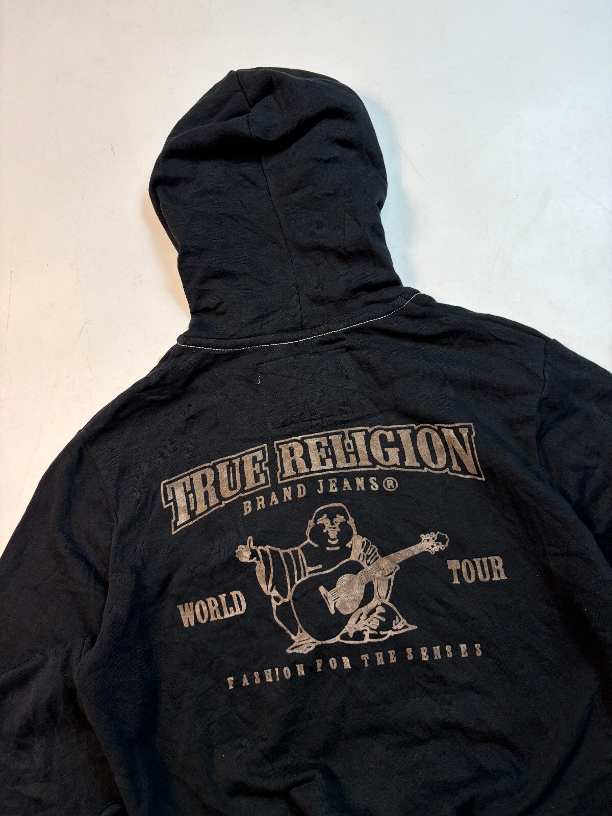 Vintage Y2K True religion Buddha zip up hoodie (S)