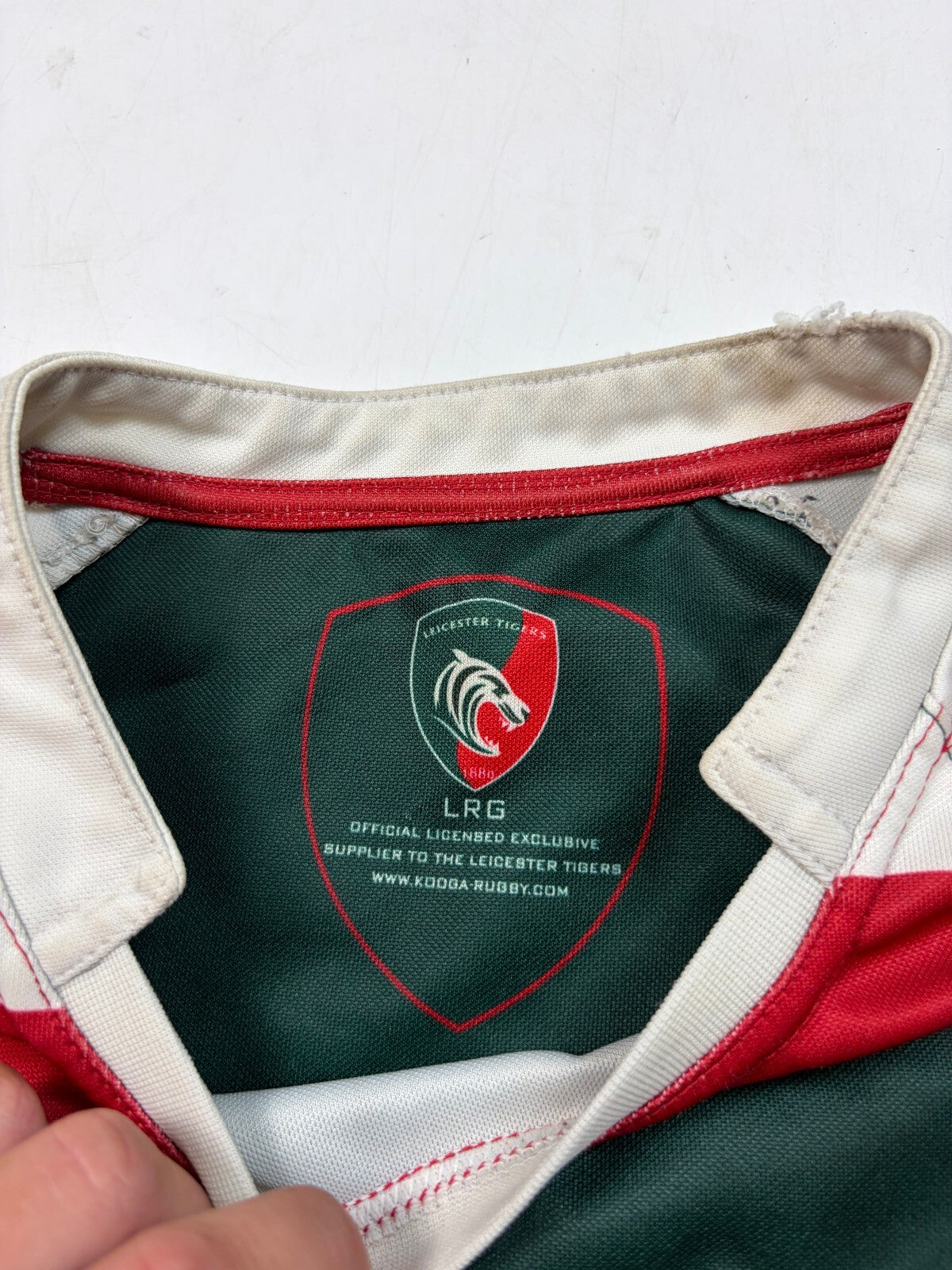 Leicester Tigers 2016/17 Kooga rugby union shirt (L)