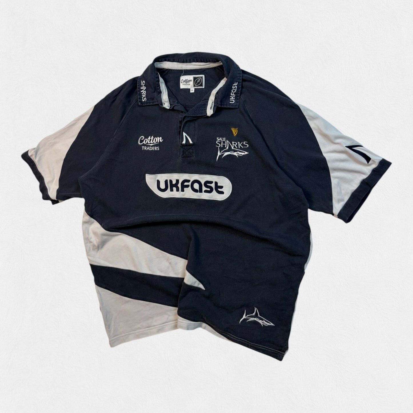 Sale Sharks 2009/10 Cotton Traders rugby union shirt (XL)