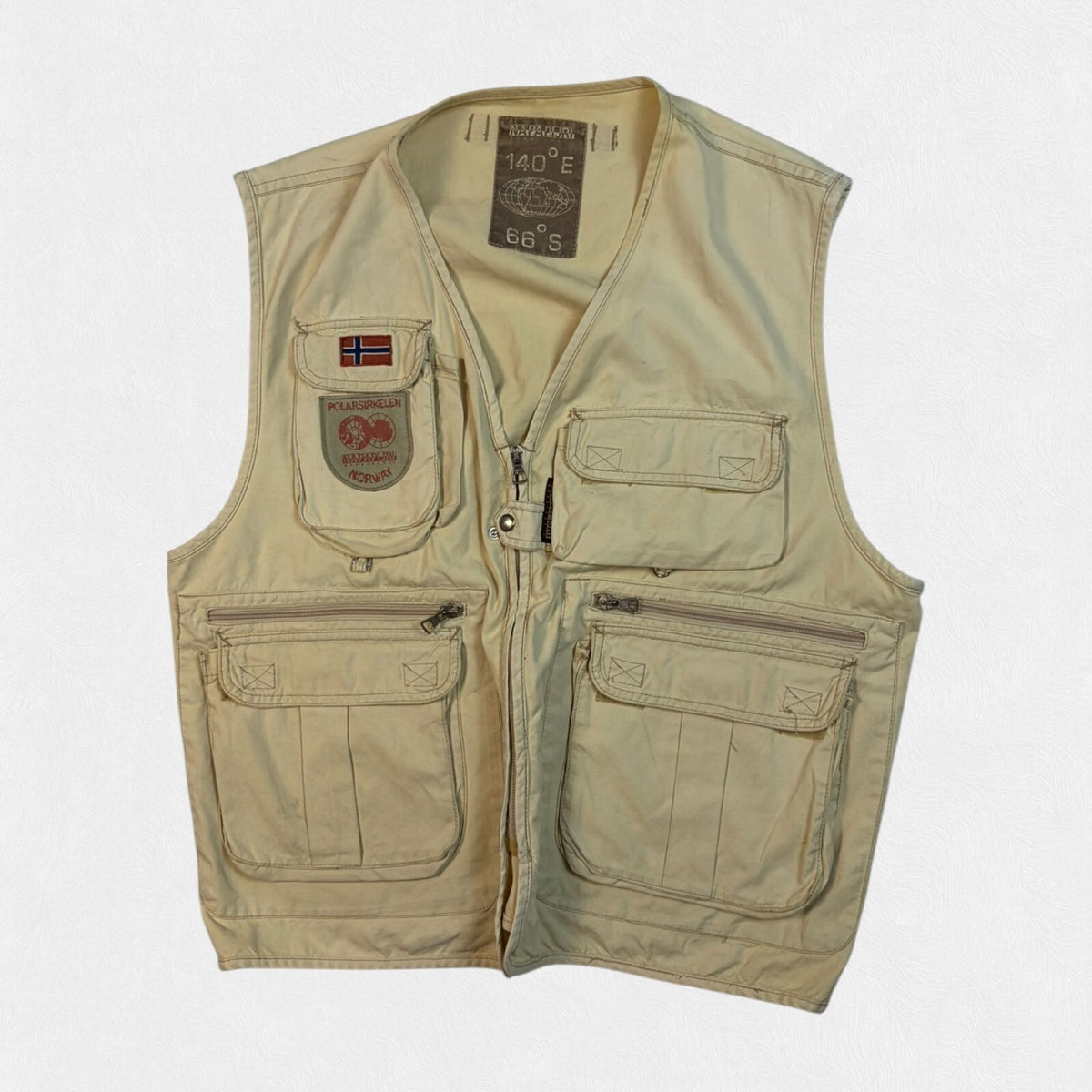 Vintage Napapijri tactical fishing vest jacket (L)