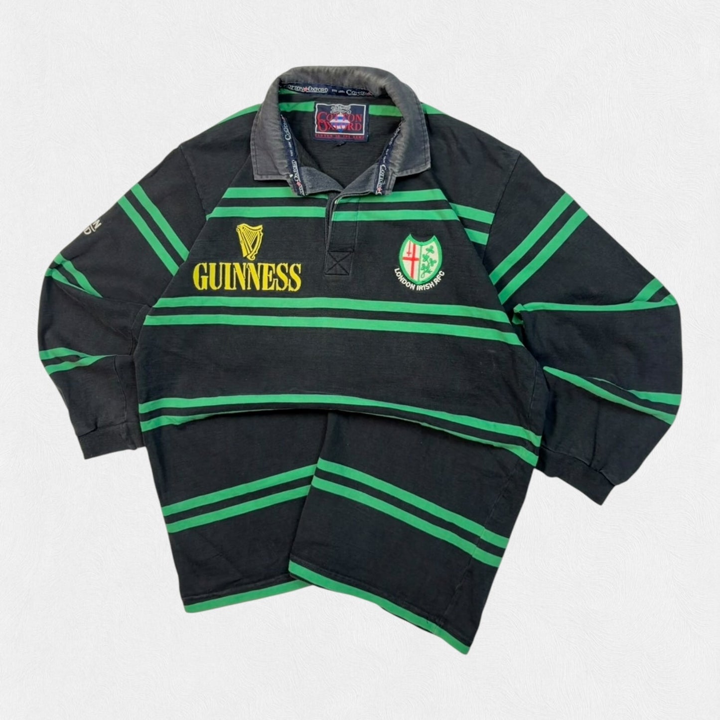 Vintage London Irish 1997/98 Cotton Oxford rugby shirt (L)
