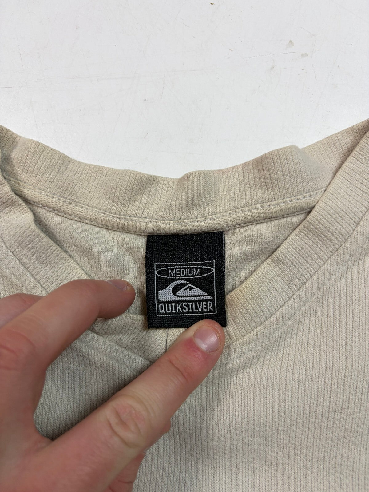 Vintage Y2K Quiksilver surfwear spell out sweatshirt (M)