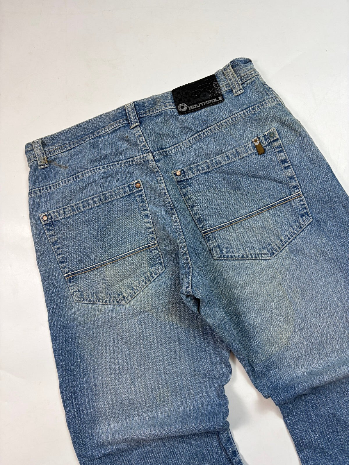 Vintage Southpole skateboarding baggy hip hop jeans (W38)