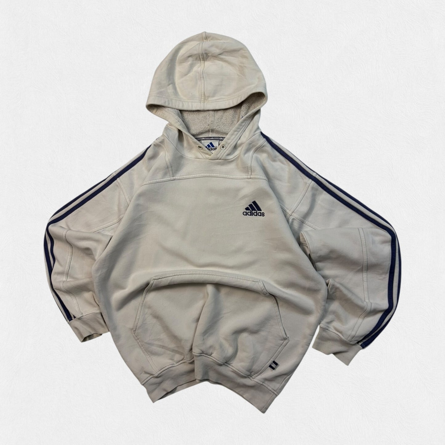 Vintage 90s adidas small logo hoodie (L)