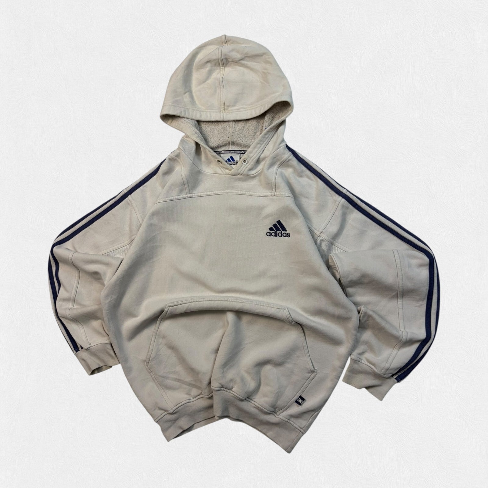 Vintage 90s adidas small logo hoodie (L)