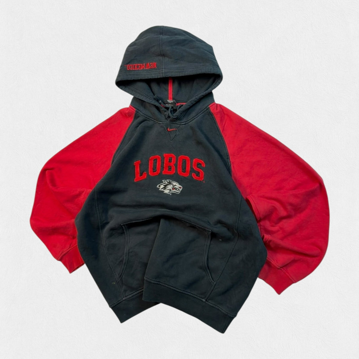 Vintage 90s Nike New Mexico Lobos centre swoosh hoodie (L)