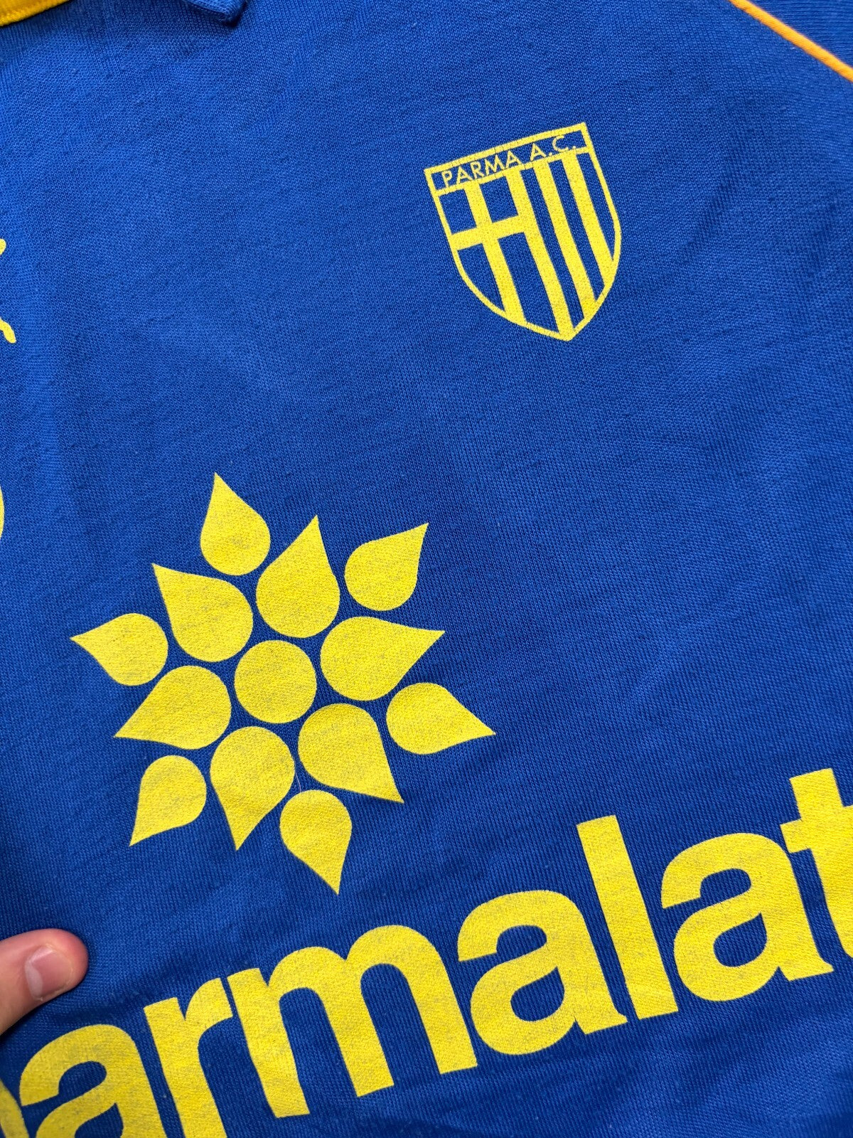 Vintage Parma 1995/96 Puma football collared sweatshirt (XL)