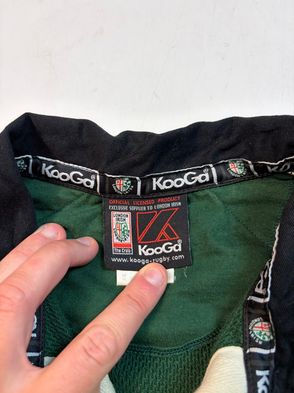 Vintage London Irish 2001/02 Kooga home rugby shirt (XL)