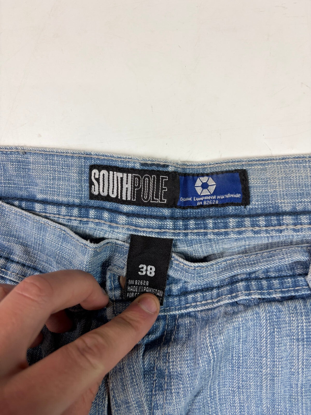 Vintage Southpole skateboarding baggy hip hop jeans (W38)
