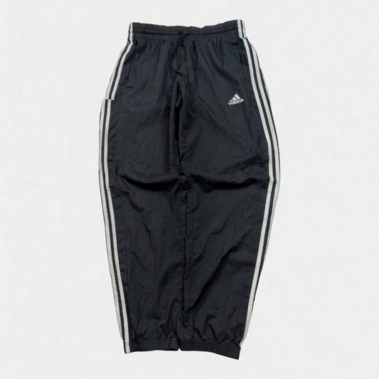 Vintage Y2K adidas side stripe baggy track pants (M)