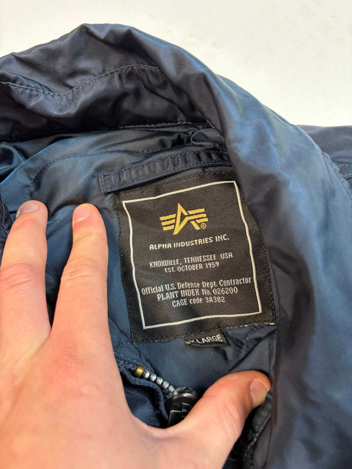 Vintage Alpha Industries CWU Military bomber jacket (XL)