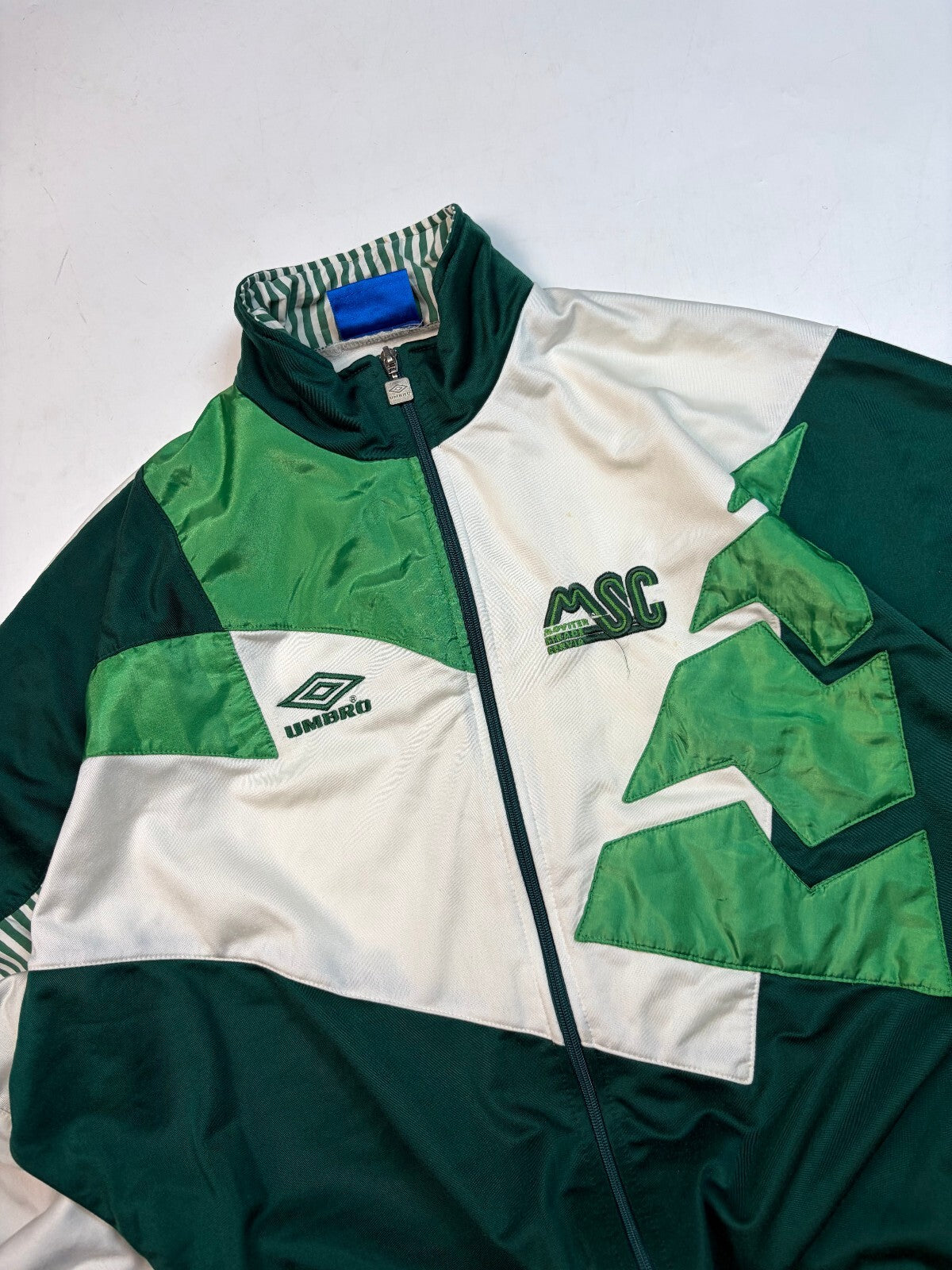 Vintage 90s Umbro abstract track jacket (XL)