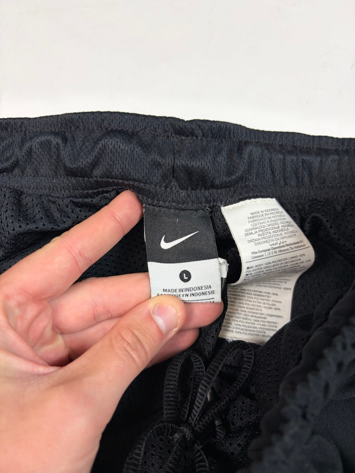 Vintage Nike side stripe baggy track pants (L)