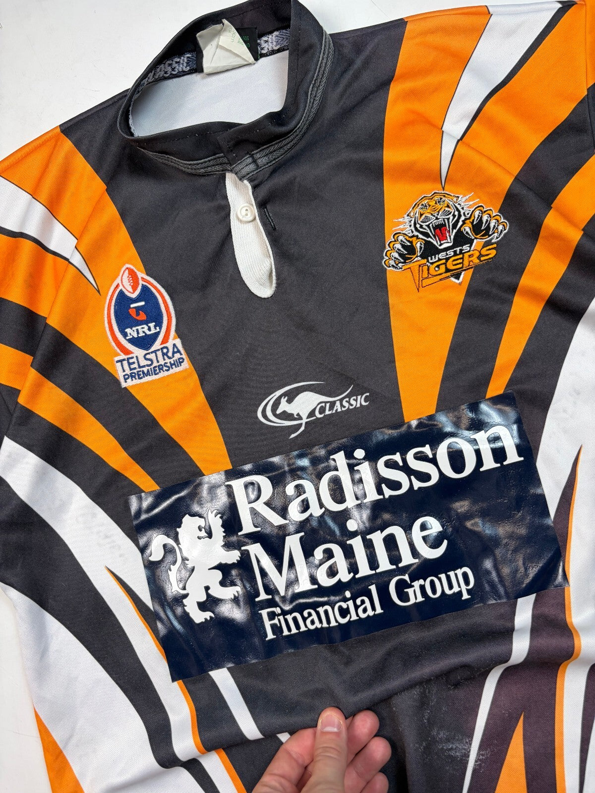 Vintage Wests Tigers 2003 away rugby league shirt (M)