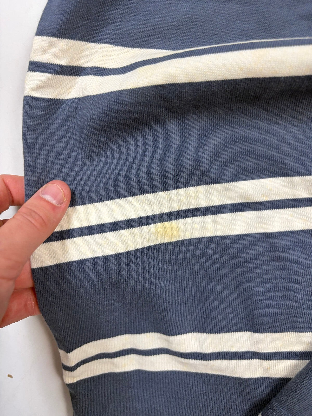 Vintage Y2K Nike striped short sleeve rugby polo shirt (L)