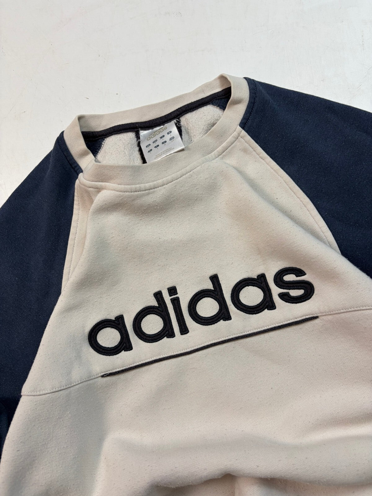 Vintage Y2K adidas spell out sweatshirt (S)
