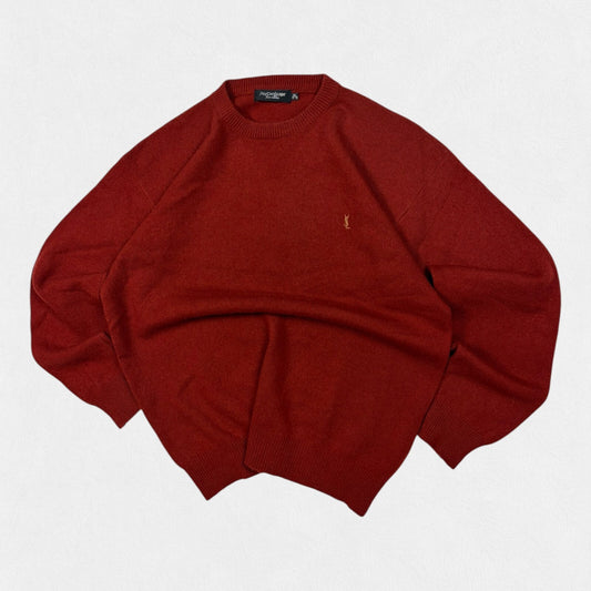 Vintage YSL Yves Saint Laurent wool knit sweater (XL)