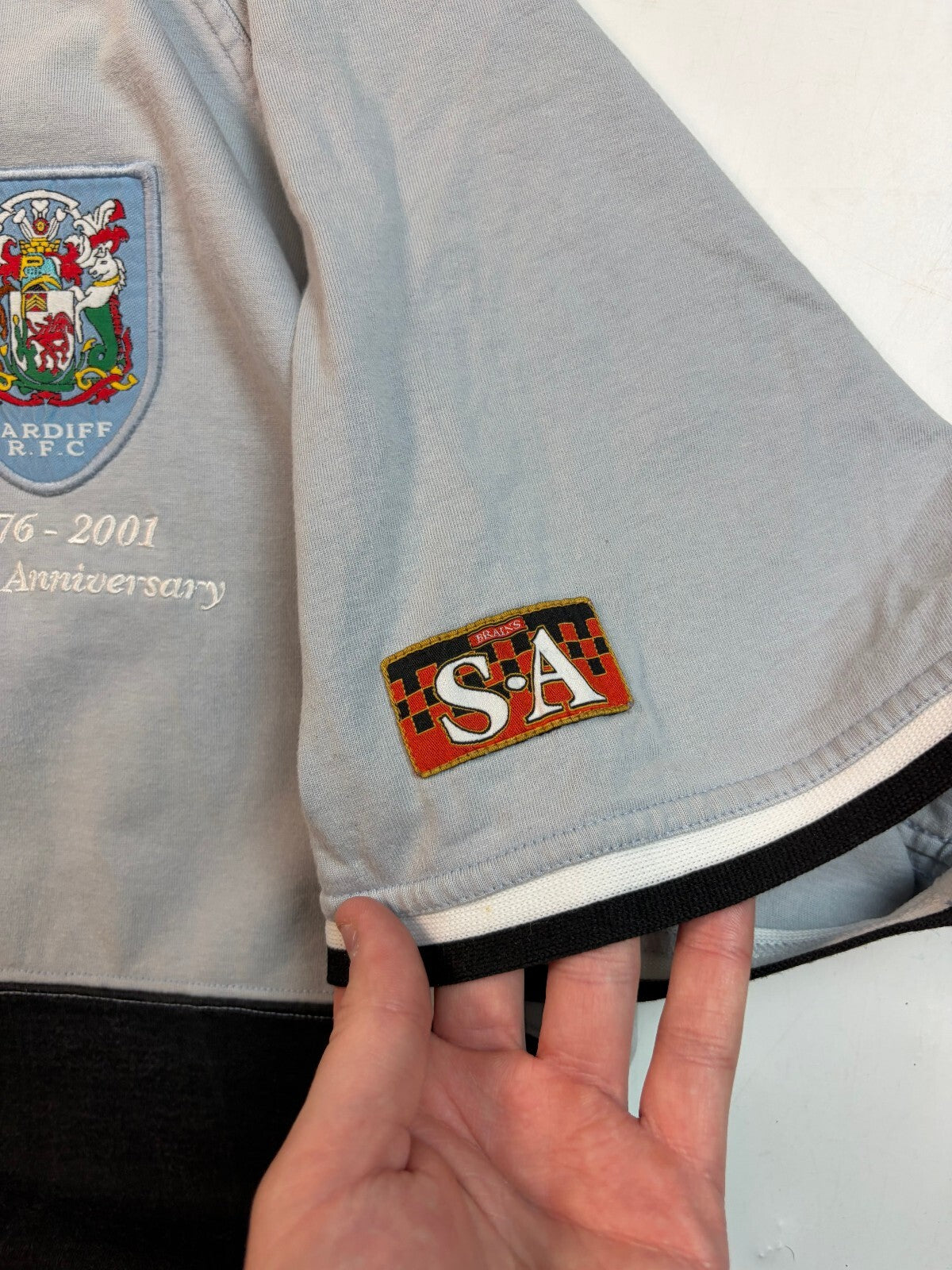 Vintage Cardiff RFC 2000/01 Fila rugby union shirt (XL)