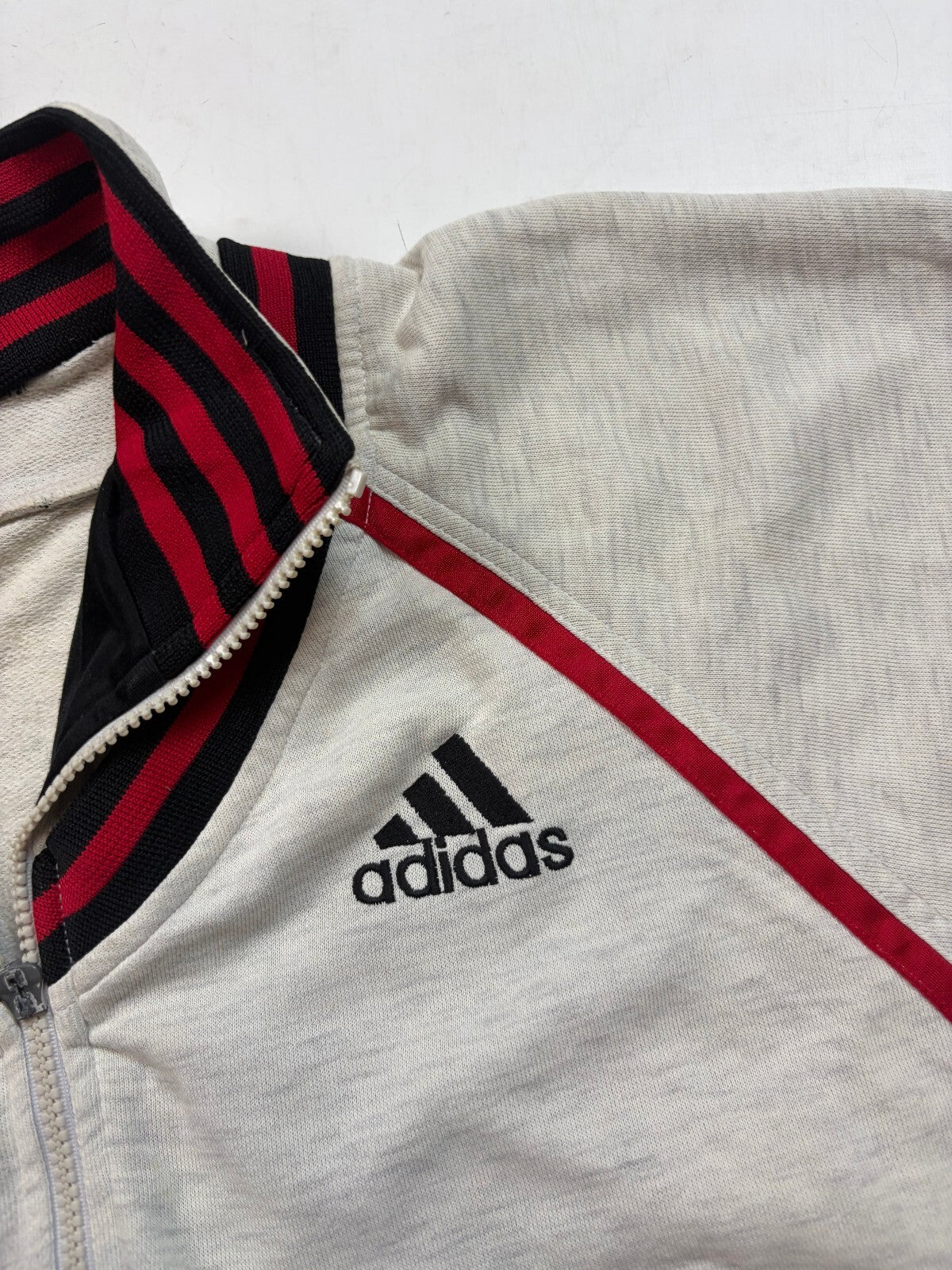 Vintage 90s adidas colour block abstract track top (L)